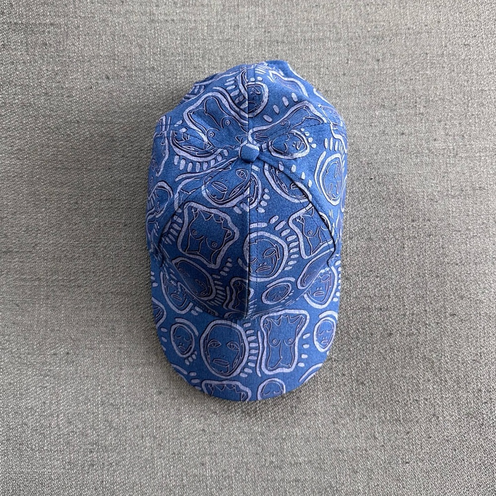 Patrick Church Blue and White Patterned Hat - Denimesque